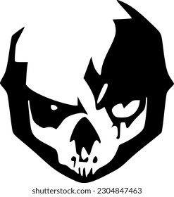 vector illustration of skull icon