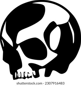 vector illustration of skull icon