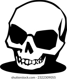 vector illustration of skull icon