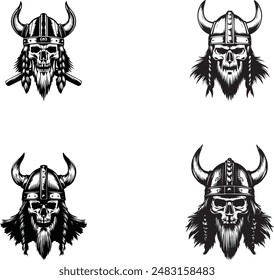 vector Illustration of Skull monster 