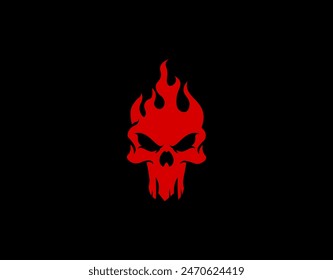 Vector illustration of a skull pattern for a tattoo