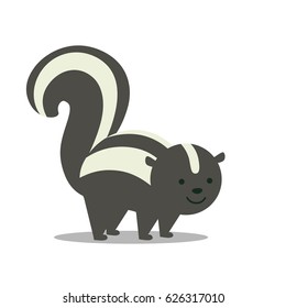 Vector Illustration of a Skunk