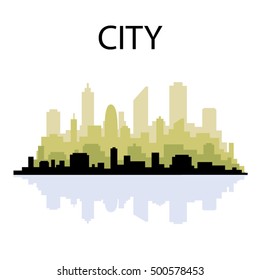 vector illustration. skyline illustration. 