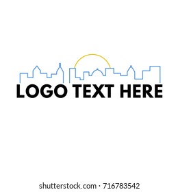 Vector illustration of the skyline of a city. Perfect for tourism business logos especially those with long titles.