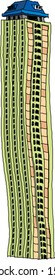 Vector illustration of skyscraper