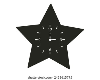 Vector illustration of a sleek, contemporary wall clock with minimalist design. Clean lines, subtle gradients, and precision detailing for a stylish touch.