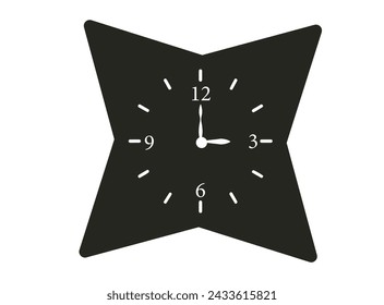 Vector illustration of a sleek, contemporary wall clock with minimalist design. Clean lines, subtle gradients, and precision detailing for a stylish touch.