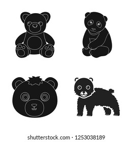 Vector illustration of sleep  and brown  sign. Collection of sleep  and animal  vector icon for stock.