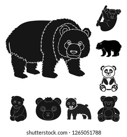 Vector illustration of sleep  and brown  symbol. Collection of sleep  and animal  vector icon for stock.