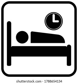 Vector illustration of sleep icon