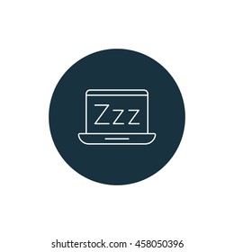 Vector illustration of sleep mode icon