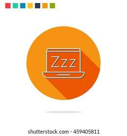 Vector illustration of sleep mode icon