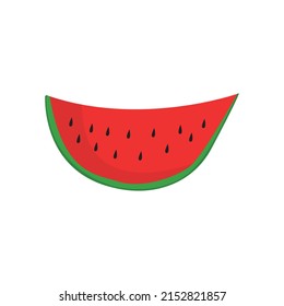 vector illustration of a slice of watermelon