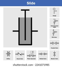 Vector Illustration for Slide Valve