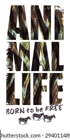 Vector illustration with the slogan for t-shirts, posters, card and other uses