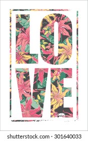 Vector illustration with the slogan for t-shirts, posters, card and other uses