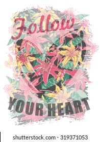 Vector illustration with the slogan for t-shirts, posters, card and other uses