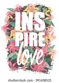 Vector illustration with the slogan for t-shirts, posters, card and other uses