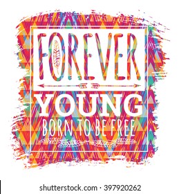 Vector illustration with the slogan for t-shirts, posters, card and other uses