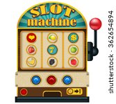 Vector illustration of a slot machine high detailed icon.