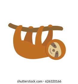 Vector Illustration of a Sloth