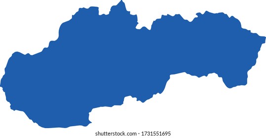 Vector Illustration Of Slovakia Map