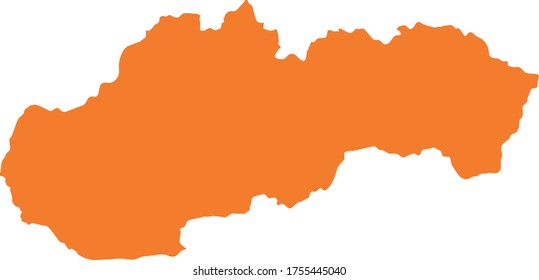 vector illustration of Slovakia map