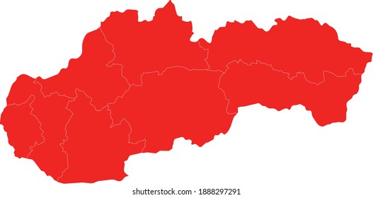 vector illustration of Slovakia map