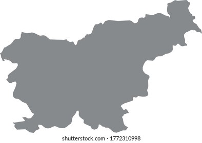vector illustration of Slovenia map