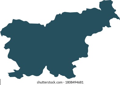 ilustración vectorial del mapa de Eslovenia
