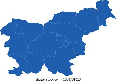 vector illustration of Slovenia map