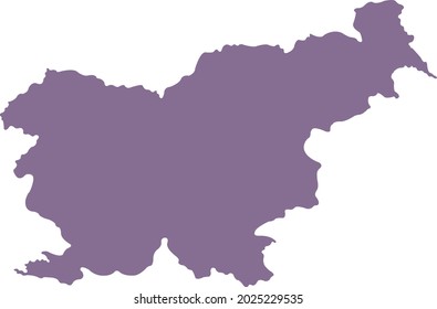 vector illustration of Slovenia map