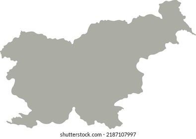 Mapa del vector de Eslovenia