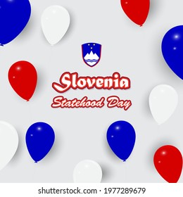 vector illustration for  Slovenia national day