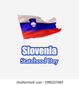vector illustration for  Slovenia national day