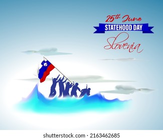 vector illustration for  Slovenia national day