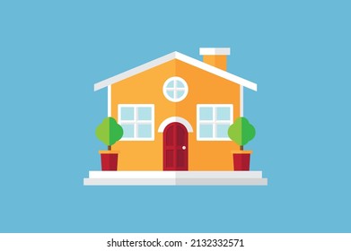 Vector Illustration of a small house