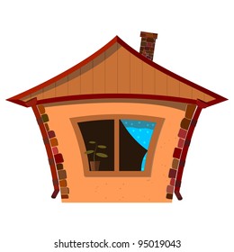 Vector illustration of a small house