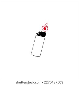 vector illustration of small lighters