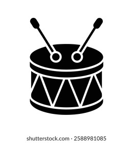 a vector illustration of a small toy drum