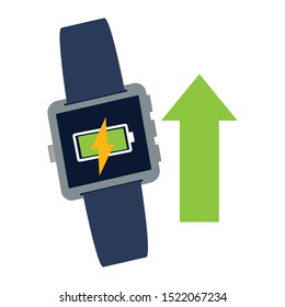 vector illustration smart electronic whit connetion wifi vector illustration
