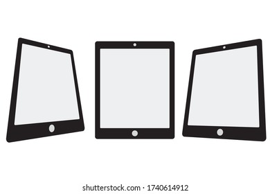 ilustración vectorial de teléfonos inteligentes, tablets, gadget. 
