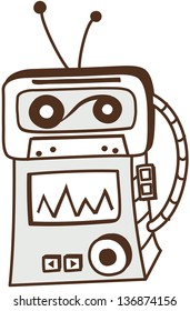 Vector illustration of a smart robot