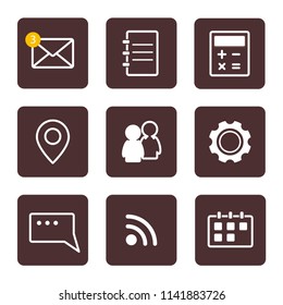 Vector illustration of smart watch icons set