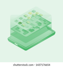 vector illustration of a smartphone 
