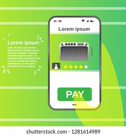 Vector - illustration Smartphone background highlight green-blue.