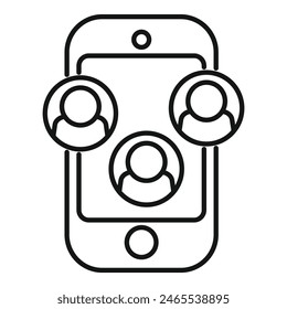 Ilustración vectorial Video de un smartphone que muestra un