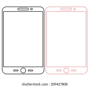 Vector illustration of smartphone icon