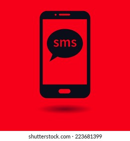 Vector illustration of smartphone icon 