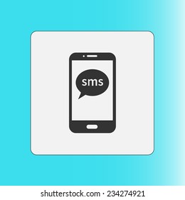 Vector illustration of smartphone icon 